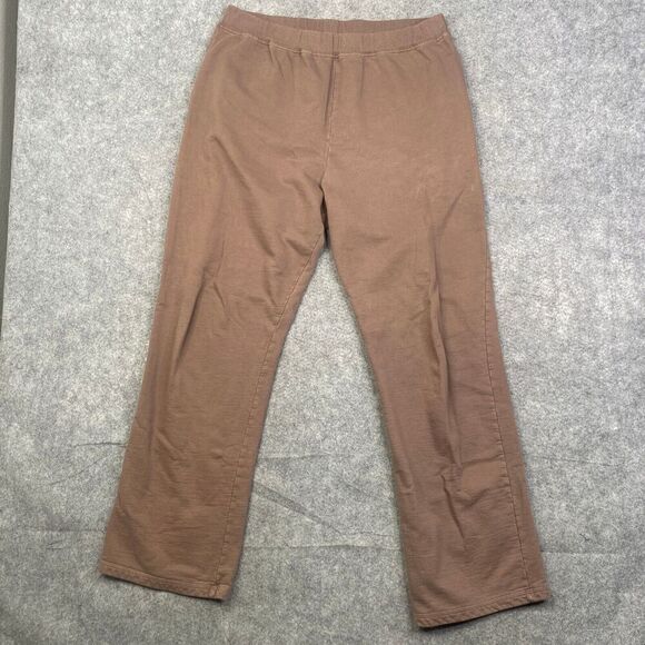 Fresh Produce Sweat Pants Womens Medium Wide Leg Brown USA VTG 32x30 - Picture 1 of 14